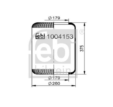 Mech, pneumaticke odpruzeni FEBI BILSTEIN 1004153