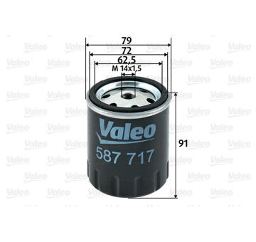 Palivový filtr VALEO 587717