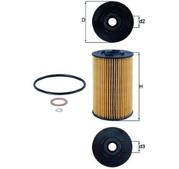 Olejový filtr MAHLE OX 150D