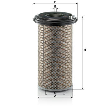 Vzduchový filtr MANN-FILTER C 24 650/3