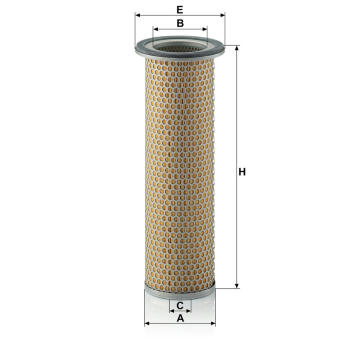 Filtr - sekundární vzduch MANN-FILTER C 12 100