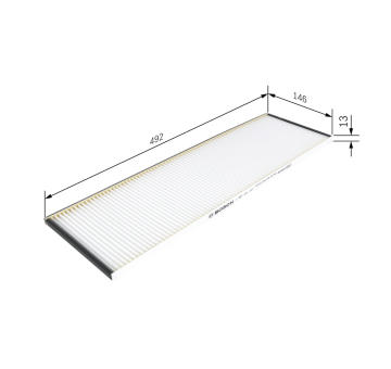 Filtr, vzduch v interiéru BOSCH 1 987 431 207