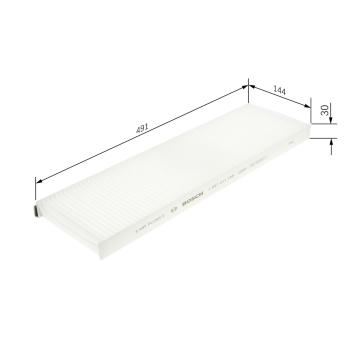 Filtr, vzduch v interiéru BOSCH 1 987 431 188
