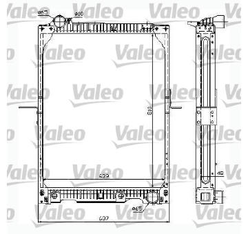 Chladič, chlazení motoru VALEO 732995