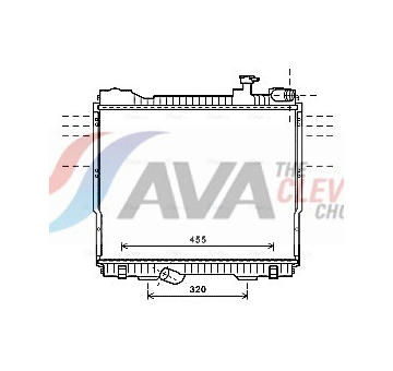 Chladič, chlazení motoru AVA Clever Choice DN2348