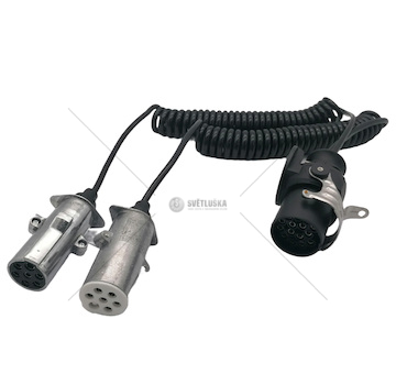 Adaptér 15pin-2x7 pin N+S kabel 3,5m kov