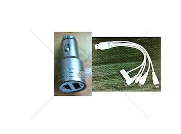 Adaptér do zapalovače nabíječka automobilová s 5 koncovkami  CP03