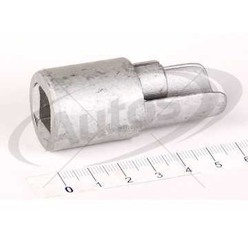 Adaptér tyče napínací plachty spodní 27mm čtyřhran sesam, schmitz 0132352_A