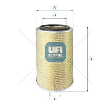Air Filter FILTRO ARIA - 190.48 TURBOSTAR Ufi