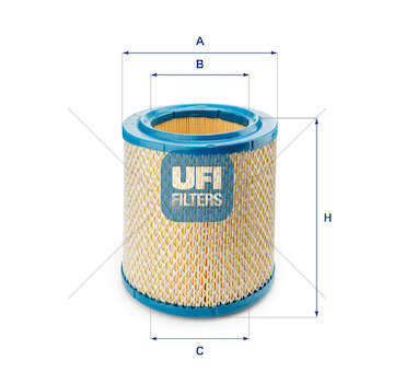 Air Filter FILTRO ARIA - 35.8 2S - Ufi