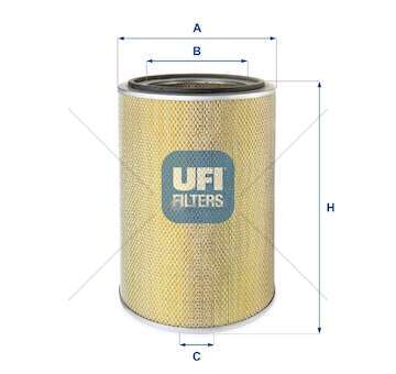 Air Filter FILTRO ARIA 8291SRG/CURSOR10/13TE PRIM. Ufi