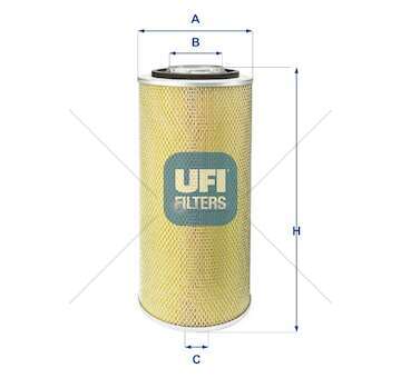 Air Filter FILTRO ARIA - CITYCLASS 491 DAF/MAN Ufi