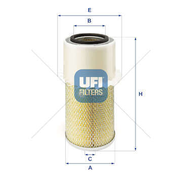 Air Filter FILTRO ARIA PRIMARIO ( ESTERNO Ufi