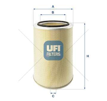 Air Filter FILTRO ARIA - TRAKKER CURSOR Ufi
