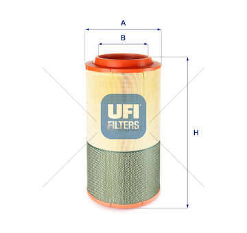Air Filter MIDR 06.20.45 / 160X267X533 EURO 2 Ufi