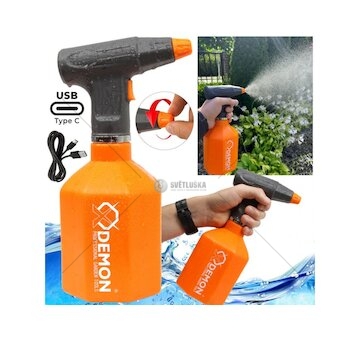 Aku ruční postřikovač 1 l, Li-Ion 3,7 V / 1 Ah DEMON