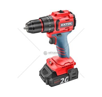 Aku šroubovák SHARE20V, BRUSHLESS, 2 Ah – EXTOL PREMIUM
