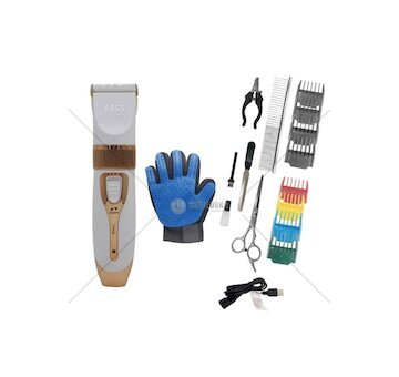 Aku stříhací strojek na psy 2.7V a sadou příslušenství BASS