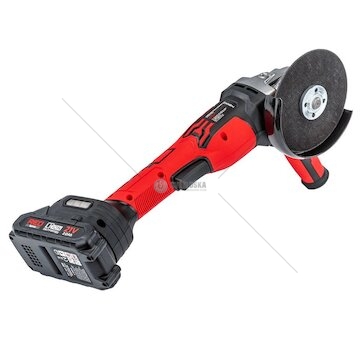 Aku úhlová bruska 125 mm, 2×Li-ion 21 V, 2000 mAh - RED TECHNIC