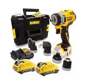Aku vrtačka/šroubovák 12V DCD703 s nástavci DEWALT DCD703L2T-QW