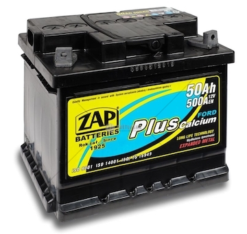 AKUMULATOR 12V 50AH ZAP 460A FORD L- ZAP 55057-ZAP