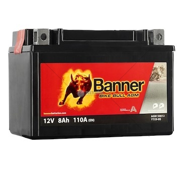 AKUMULATOR 12V 8AH BIKE BULL YTX9-BS BANNER 50812