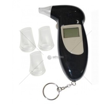 Alkohol tester digitální elektronický s řetízkem