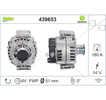 Alternator mercedes sprinter 06> 906 516 cdi WVL 439653
