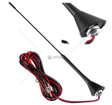 ANTENA FM 40CM ZE WZMACNIACZEM  AM01511