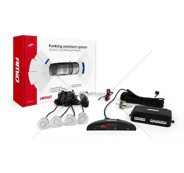 Asistenty parkování LED 4 senzory stříbrné