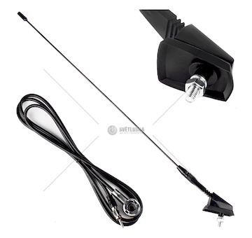 Autoanténa 41cm 5mm adaptér ANT01 AMiO-01048