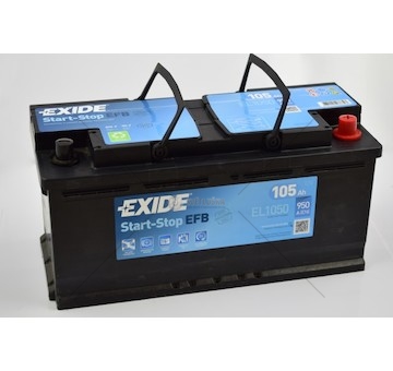Autobaterie 12V 105AH EXIDE 950A L- EFB EXIDE EL1050