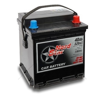 Autobaterie 12V 40AH NORD STAR L-,P+ 320A ZAP 175×175×190 54059-NOR