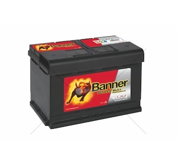 Autobaterie 12V 77AH BANNER POWER BULL BANNER P7742 (278×175×175)
