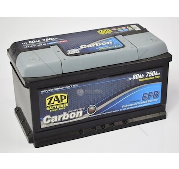 AUTOBATERIE 12V 80AH 750A EFB P+ ZAP 58008-ZAP (314×175×175)