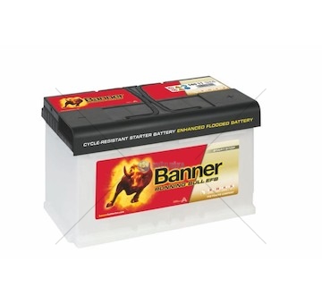 Autobaterie 12V 80AH BANNER EFB L- 780EN BANNER EFB58011 315×175×190