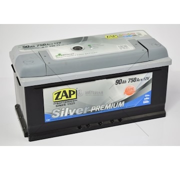 Autobaterie 12V 90AH 750A SILVER ZAP 59025-ZAP (352×175×175)
