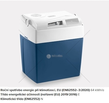 Autochladnička termoelektrická 12v/230v mobicool me27, 396x446x296, obsah 27 l 9600051179_A