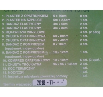 Autolékárnička EURO-DIN krabička MTX EURO-DIN/PK