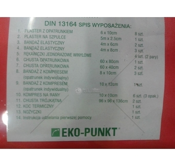 Autolékárnička EURO-DIN v tašce MTX EURO-DIN/S/PK