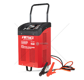 Autonabíječka s funkcí startování Max. 40A 12/24V Startování 300A AMiO-04500