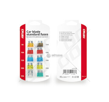 Autopojistky 10ks blistr Standard