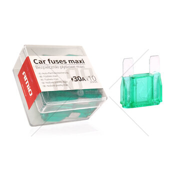 Autopojistky MAXI pouzdro 10ks 30A