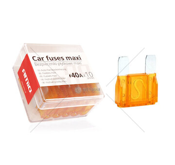Autopojistky MAXI pouzdro 10ks 40A