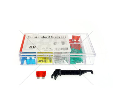 Autopojistky štandarndé pouzdro 80 ks MIX