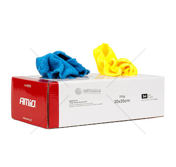 Balení utěrek z mikrovlákna 30x30cm 200g AMiO-03973
