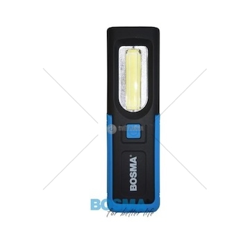 Baterka diodová 2W LED COB + 0,5W LED - 150LM 3XAAA kapesní BOSMA 6124