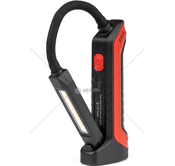 Baterka inspekční 3W COB 150-300lm - nabíjecí AMIO 02918