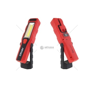 Baterka pracovní 3W COB 150-300lm - nabíjecí AMIO