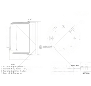 BEBEN HAMULCOWY BPW 360X200 MTX MTX-B-007